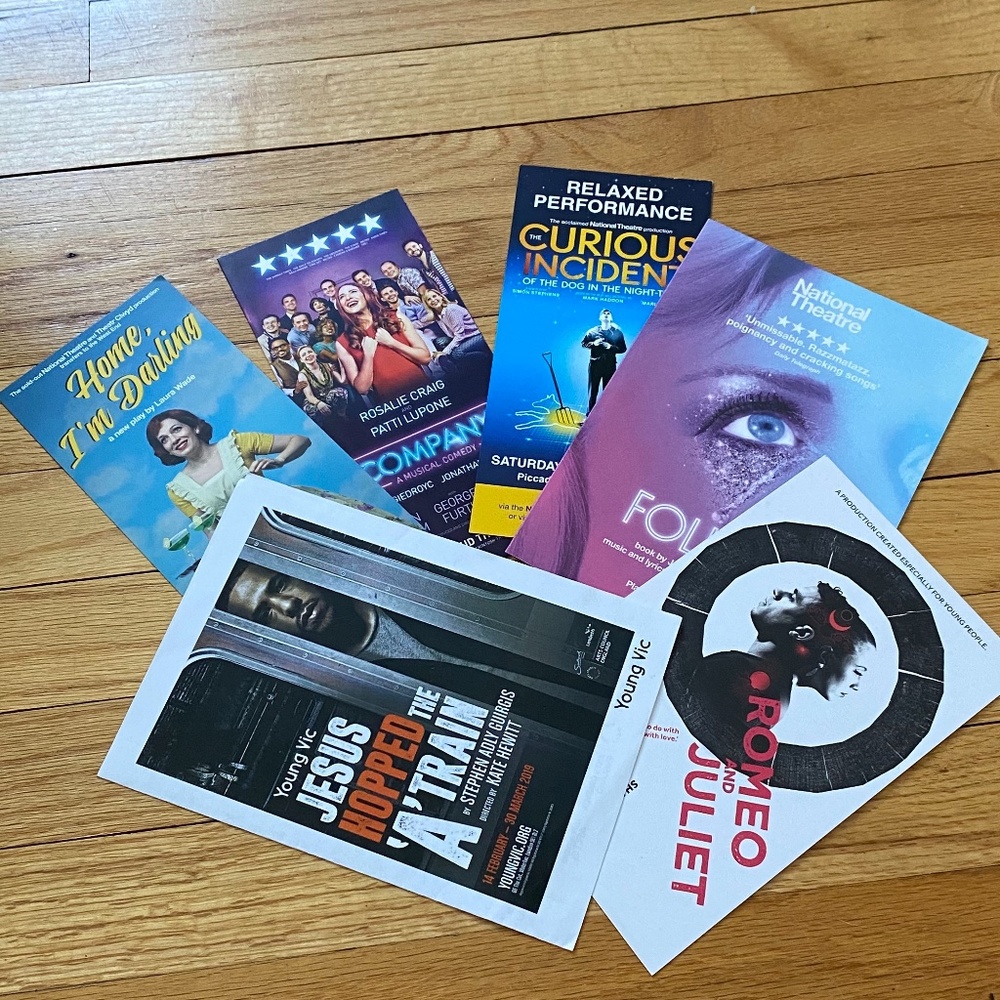 West End Musical and Play Calling Cards